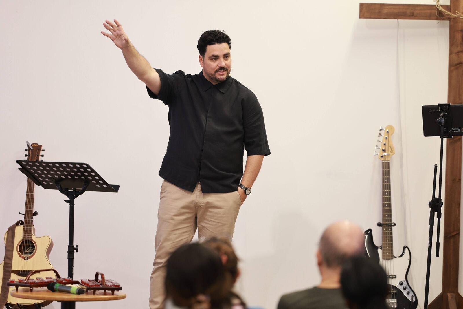 Preaching on a Sunday at Vision Church